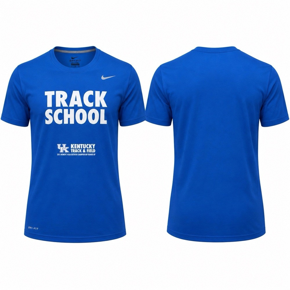 Nike Kentucky Wildcats Track School Dri-FIT Shirt Men XL Blue 2015 NCAA NWT